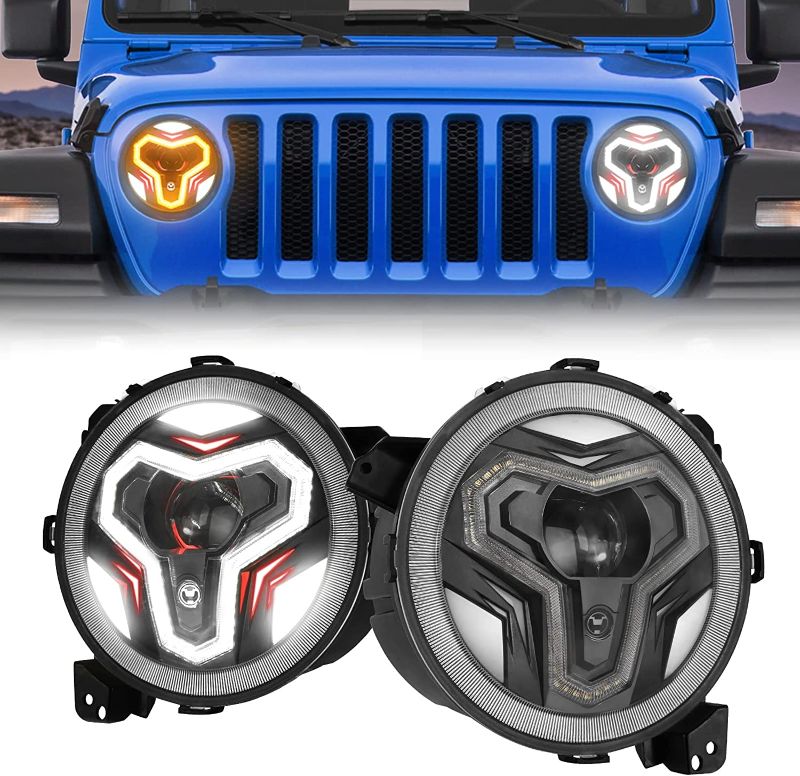 Photo 1 of empire off-road "  LED Halo Headlights for Jeep JL/JLU/Gladiator - RCH5300 -- UNABLE TO TEST 