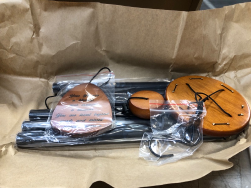 Photo 1 of 32 Inch Memorial Wind Chimes for Loss of Loved One, Sympathy Wind Chimes for Loss of Loved One, Personalized Wind Chimes for Loss of Loved One (Black)
