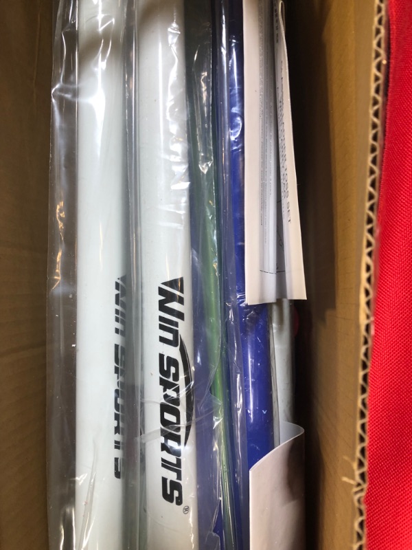 Photo 1 of WIn SPORTS Ladder Toss Outdoor Game Set Indoor Ladder Ball Toss Game with 6 Weighted Bolos, Carrying Case and Sand Weighted PVC Piping,Games for Adults, Kids, Family
