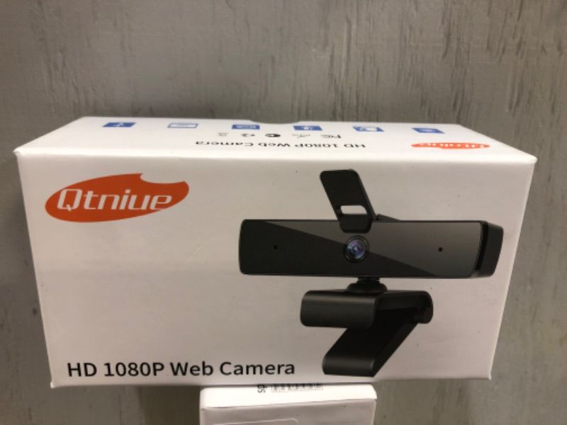 Photo 2 of Qtniue Webcam with Microphone and Privacy Cover, FHD Webcam 1080p, Desktop or Laptop and Smart TV USB Camera for Video Calling, Stereo Streaming and Online Classes 30FPS