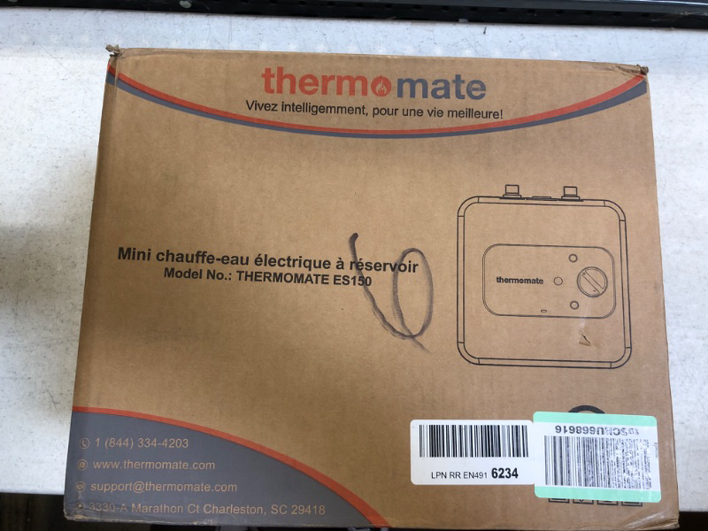 Photo 4 of thermomate Mini Tank Electric Water Heater ES150 1.3 Gallons Point of Use Water Heater for Instant Hot Water Under Kitchen Sink 120V 1440W
