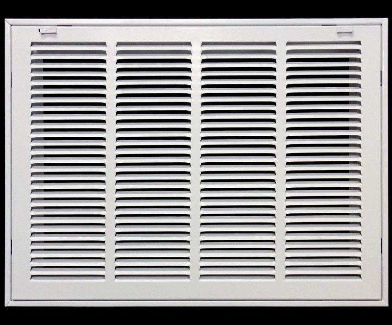 Photo 1 of 20" X 16" Return Air Filter Grille * - Filter Included * - Easy Plastic Tabs for Removable Face/Door - HVAC Vent Duct Cover - White [Outer...
