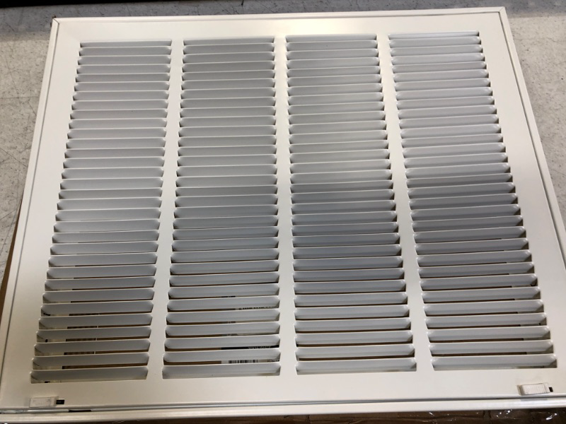 Photo 2 of 20" X 16" Return Air Filter Grille * - Filter Included * - Easy Plastic Tabs for Removable Face/Door - HVAC Vent Duct Cover - White [Outer...
