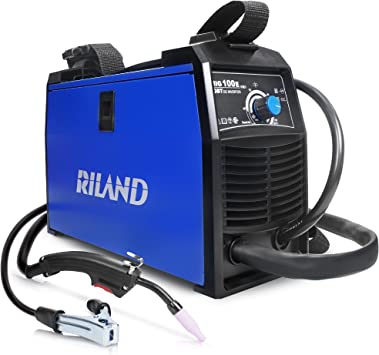 Photo 1 of RILAND MIG Welder, MIG Welding Machine, Automatic Wire Feed Welder, Flux Cored Welding Machine with DIY Home Portable Welder Accessories 110/115/120V-MIG 100E (MIG 100E)
