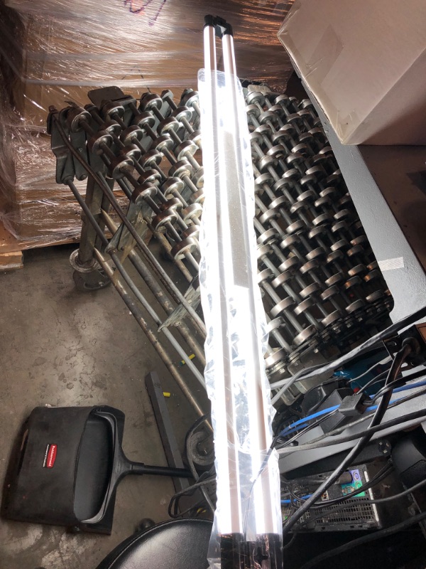 Photo 3 of 4FT Linkable LED Shop Light, Utility Shop Light Fixture, 4400lm, 42W [250W Equivalent], 5000K Daylight Shop Lights for Garage, Hanging or Surface Mount, with Power Cord, ETL, Black