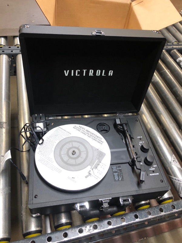 Photo 2 of Victrola Vintage 3-Speed Bluetooth Portable Suitcase Record Player with Built-in Speakers