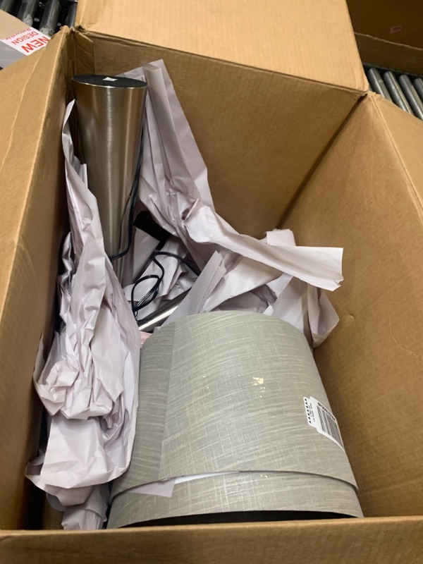 Photo 1 of 2 Pack of Stainless steel Lamps  --- Box Packaging Damaged, Moderate Use, Scratches and Scuffs on Item as Shown in Pictures, Missing soime Hardware
