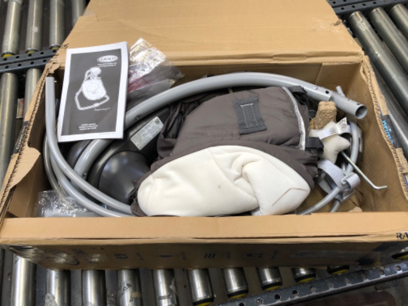 Photo 3 of Graco Simple Sway Abbington Baby Swing --- missing parts, packaging box damaged, dirty from previous used