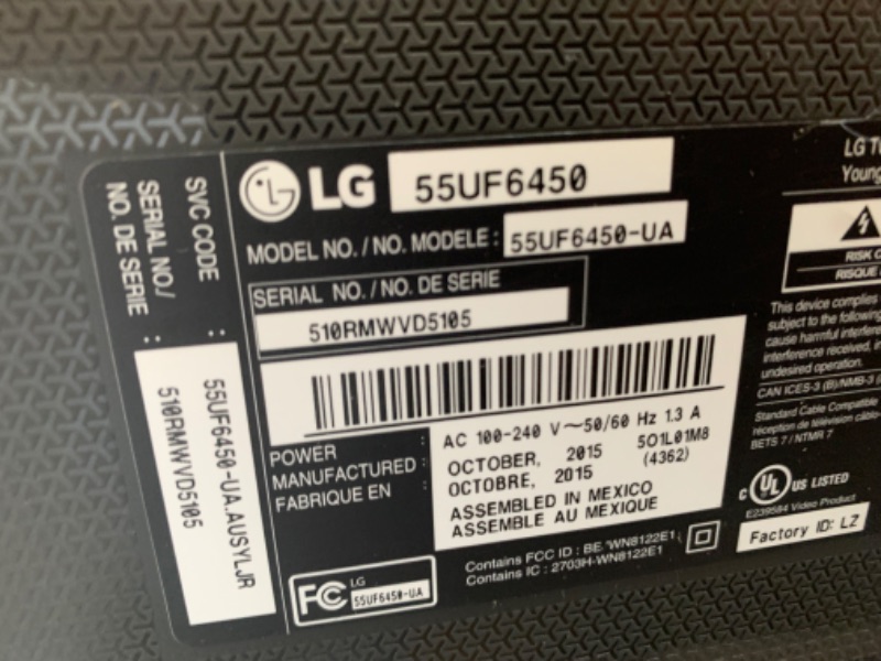 Photo 7 of LG Electronics 55UF6450 55-Inch 4K Ultra HD Smart LED TV (2015 Model) —- Box Packaging Damaged, Item is New