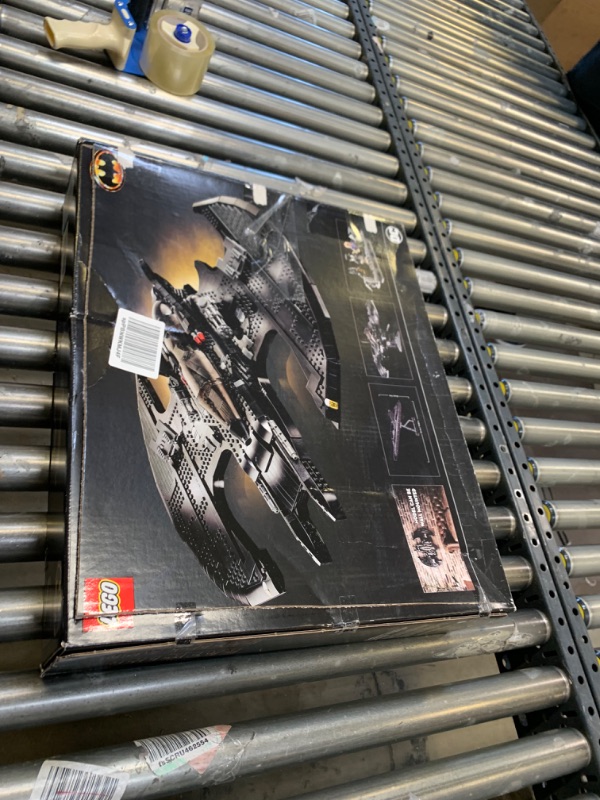 Photo 2 of LEGO DC Batman 1989 Batwing 76161 Displayable Model with a Buildable Vehicle and Collectible Figures: Batman, The Joker – Mime Version and Lawrence The Boombox Goon, New 2021 (2,363 Pieces) Frustration-Free Packaging --- Box Packaging Damaged, Minor Use, 