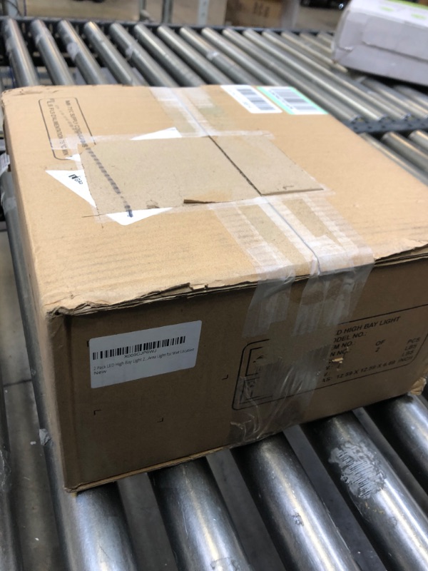 Photo 1 of Hykolity 2 Pack LED High Bay Light 200W, 5000K 26,000lm UFO LED High Bay Light Fixture, [450W MH/HPS Equiv.] 120V, IP65 Commercial Warehouse Area Light for Wet Location
