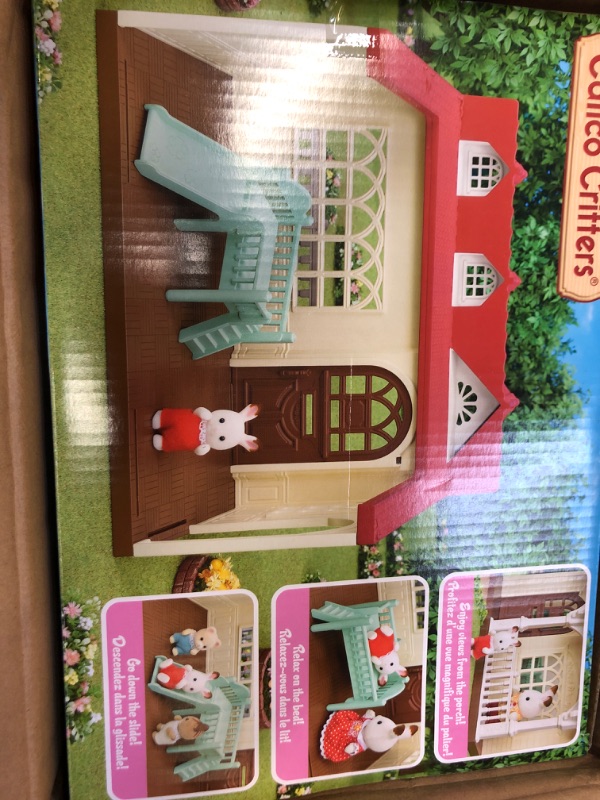 Photo 3 of Calico Critters Sweet Raspberry Home Dollhouse Playset with Figure & Furniture Included