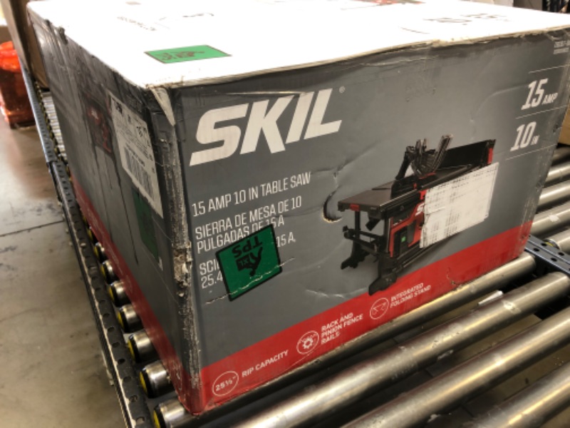 Photo 2 of SKIL 15 Amp 10 Inch Portable Jobsite Table Saw with Folding Stand and 10 Amp Fixed Base Corded Router (TS6307-00 & RT1323-00)