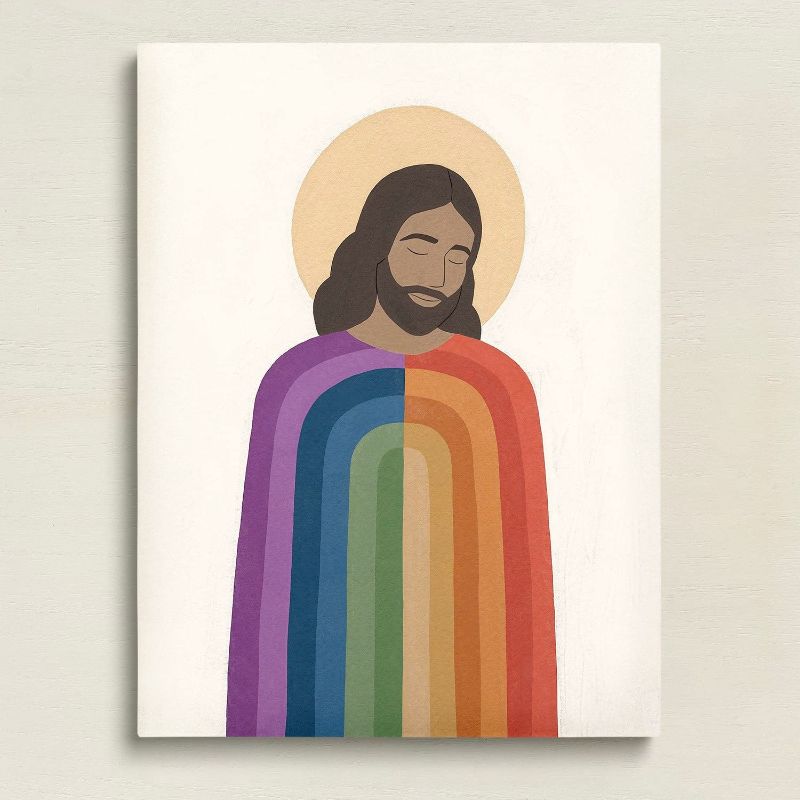 Photo 1 of  Art Print Colorful Jesus Christ Wall Decor, 16" x 24" --- Item is New, Item is Sealed
