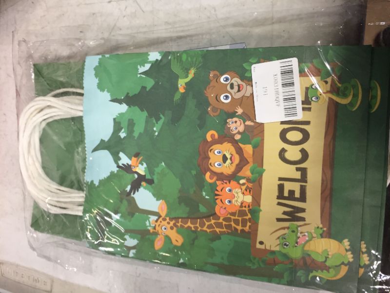 Photo 2 of 12 PCS Zoo Animals Party Favor Bags Zoo Animals Party Supplies Zoo Animals Party Bags Jungle Animals Party Supplies Zoo Animals Birthday Party Supplies