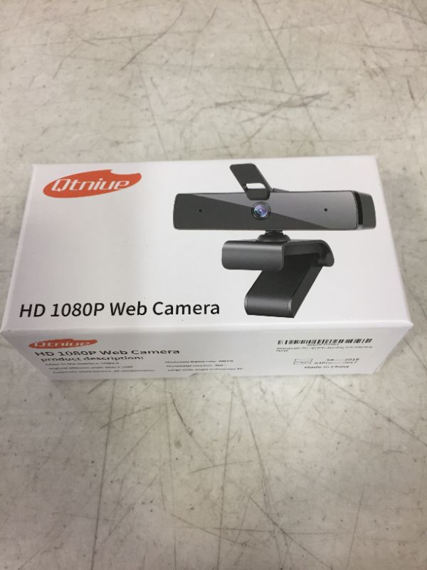 Photo 1 of Qtniue Webcam with Microphone and Privacy Cover, FHD Webcam 1080p, Desktop or Laptop and Smart TV USB Camera for Video Calling, Stereo Streaming and Online Classes 30FPS