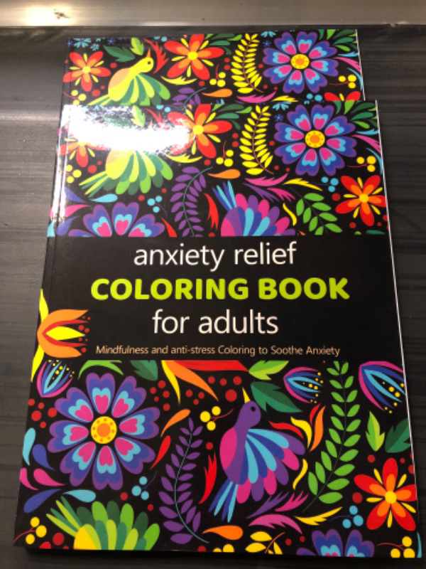 Photo 2 of 2 PACK--Anxiety Relief Adult Coloring Book: Over 100 Pages of Mindfulness and anti-stress Coloring To Soothe Anxiety featuring Beautiful and Magical Scenes, Relaxing Designs with Paisley patterns | Adult Coloring Book