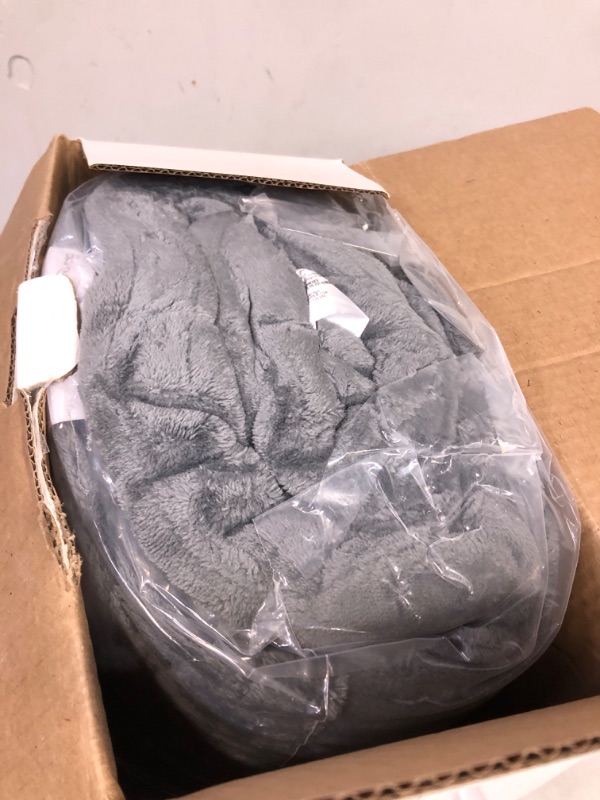Photo 3 of [New Launch] Bearhug Electric Blanket Queen Size 84" x 90", Dual Controllers Heated Blanket, Velvet/Sherpa, 10-Heating Level & 1-12H Auto Off,, Over-Heat Protect, ETL, Machine Washable Queen Size 84" × 90" Gray-velvet & Sherpa