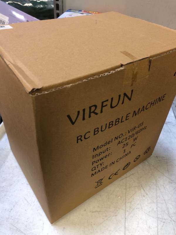 Photo 2 of Bubble Machine, VIRFUN Professional Metal Bubble Machine with Wireless Remote Control and Automatic, Outdoor or Indoor Use