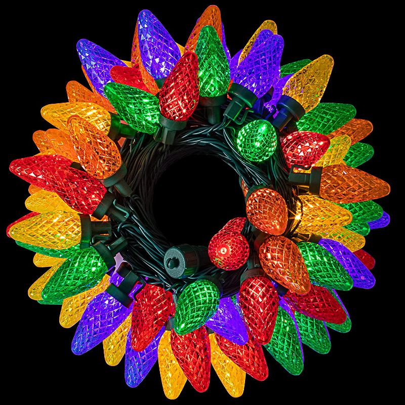 Photo 1 of Joiedomi 50-Count C9 Christmas Light, Multicolor Lights for Indoor or Outdoor Christmas Decorations