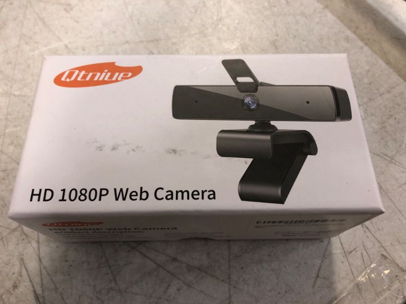Photo 1 of Qtniue Webcam with Microphone and Privacy Cover, FHD Webcam 1080p, Desktop or Laptop and Smart TV USB Camera for Video Calling, Stereo Streaming and Online Classes 30FPS