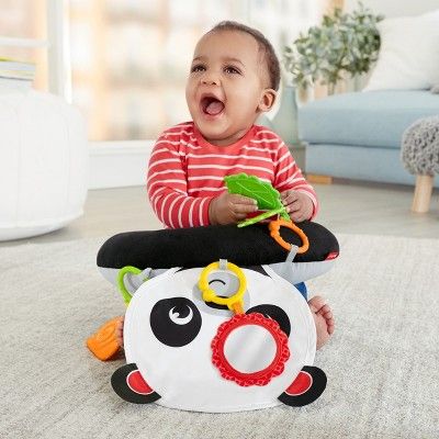 Photo 2 of Fisher-Price Hug & Play Tummy Wedge with 3-Linkable Toys
