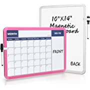 Photo 1 of 2Pack Dry Erase Calendar for Wall, Magnetic Calendar for Kids, 2-Sided White Board
