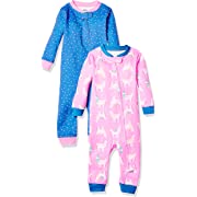 Photo 1 of Amazon Essentials Baby Girls' Snug-Fit Cotton Footless Sleeper Pajamas, Pack of 2, Sz 18M