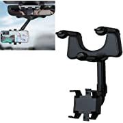 Photo 1 of 360° Rearview Mirror Smartphone Holder for Car Multifunction Mounting Mobile Phone