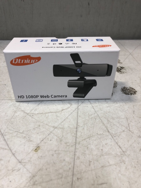 Photo 2 of Qtniue Webcam with Microphone and Privacy Cover, FHD Webcam 1080p, Desktop or Laptop and Smart TV USB Camera for Video Calling, Stereo Streaming and Online Classes 30FPS