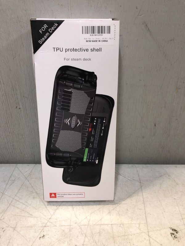 Photo 3 of Mizzkly Steam Deck Case Stream Deck Case with Anti-Slip Particles, Compatible with Steam Deck Cover, Anti-Skid Anti-Collision Anti-Scratch Anti-Scratch Ergonomically Designed Anti-Drop Grip Design black