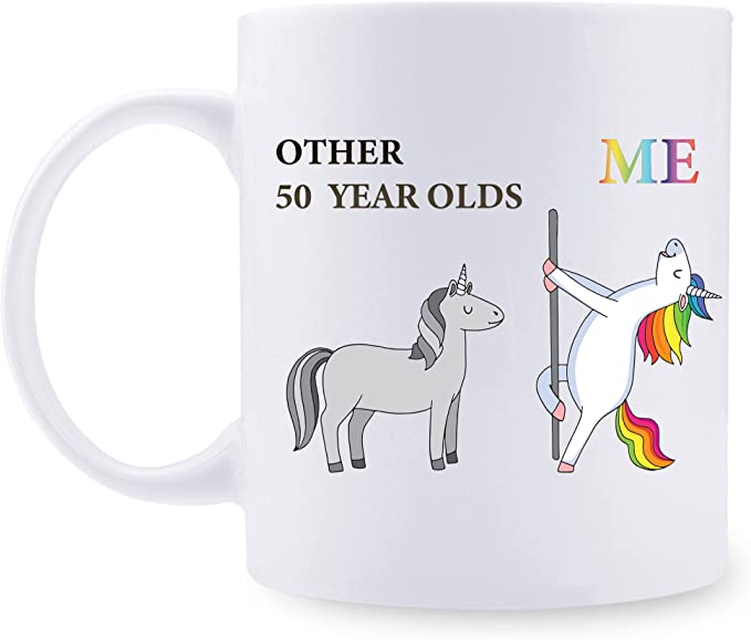 Photo 1 of 50th Birthday Gifts for Women - 1972 Birthday Gifts for Female Lady, Fifty Birthday Gifts Funny Coffee Mug for Mom, Wife, Best Friend, Sister, Her, Colleague, Coworker - 11oz
