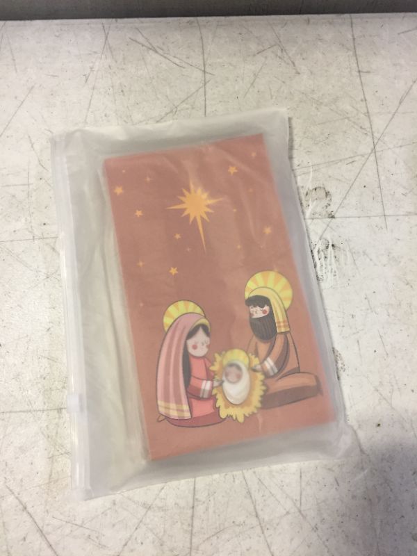 Photo 2 of 12 Pcs Nativity Gift Bags and 24 Sheets Christmas Religious Stickers, Nativity Stickers Brown Kraft Paper Nativity Goody Bag Jesus Sticker Grocery Treat Candy Bags for Christmas Party Favor Supplies
