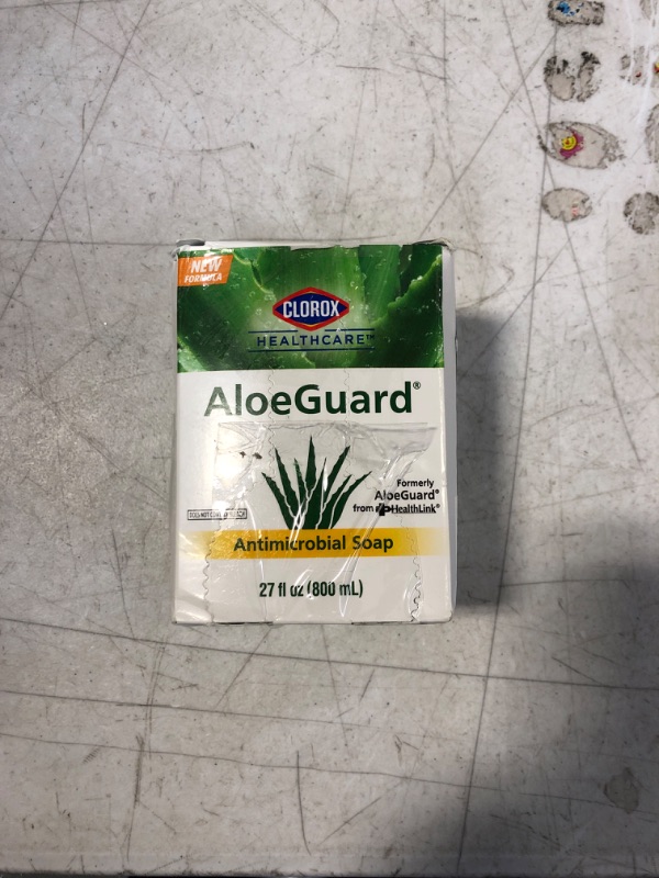 Photo 2 of Clorox Healthcare AloeGuard Antimicrobial Soap, 27 Fl Oz Antimicrobial Hand Soap Pouch in Box | Antimicrobial Hand Soap Washes Germs on Skin | AloeGuard Hand Soap Aloe Vera 27 Fl Oz (Pack of 1)