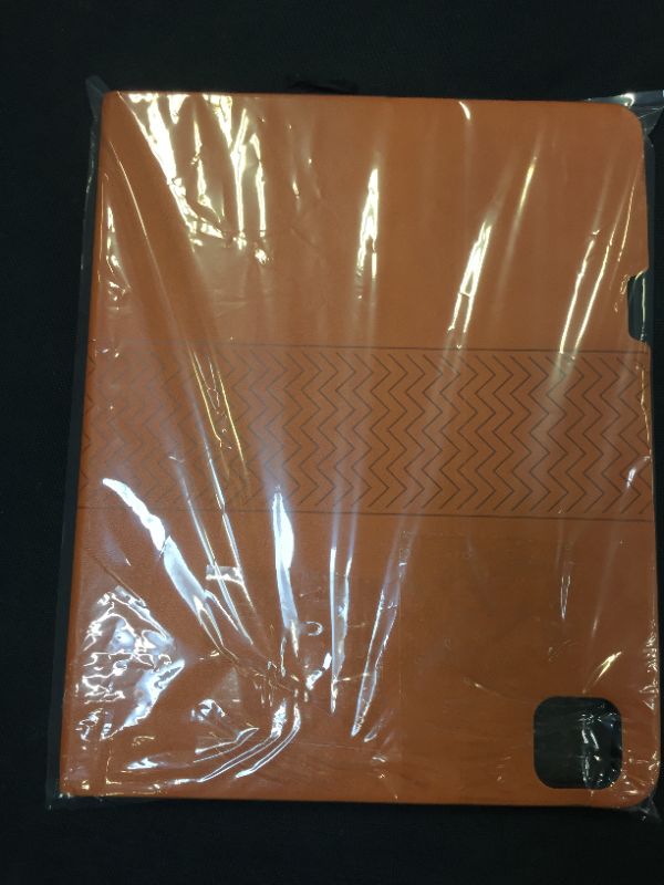 Photo 1 of auaua iPad Pro 12.9 2022 case, 6th/5th/4th/3rd Generation Stand Cover with Pencil Holder, Auto Sleep/Wake, Vegan Leather (Brown)