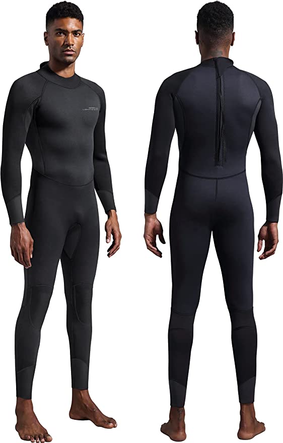 Photo 1 of Dark Lightning Wetsuits for Men and Women, Mens/Womens Wet Suit for Cold Water, 3/2mm Wetsuit for Diving Surfing Snorkeling Kayaking Water Sports