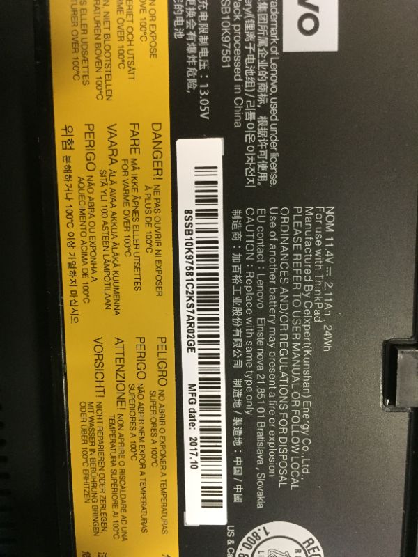 Photo 12 of Lenovo T470 14 FHD, Intel i7-6600U 2.6GHz, 16GB RAM, 256GB SSD, Camera, Webcam, Windows 10 Pro 64(Renewed)
