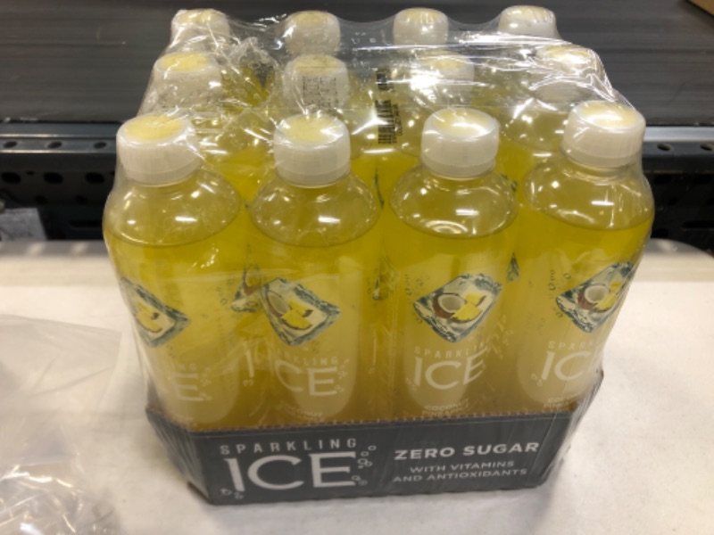 Photo 2 of 12PCS Sparkling Water, Zero Sugar, Coconut Pineapple Coconut Pineapple  EXP DATE 08-2023