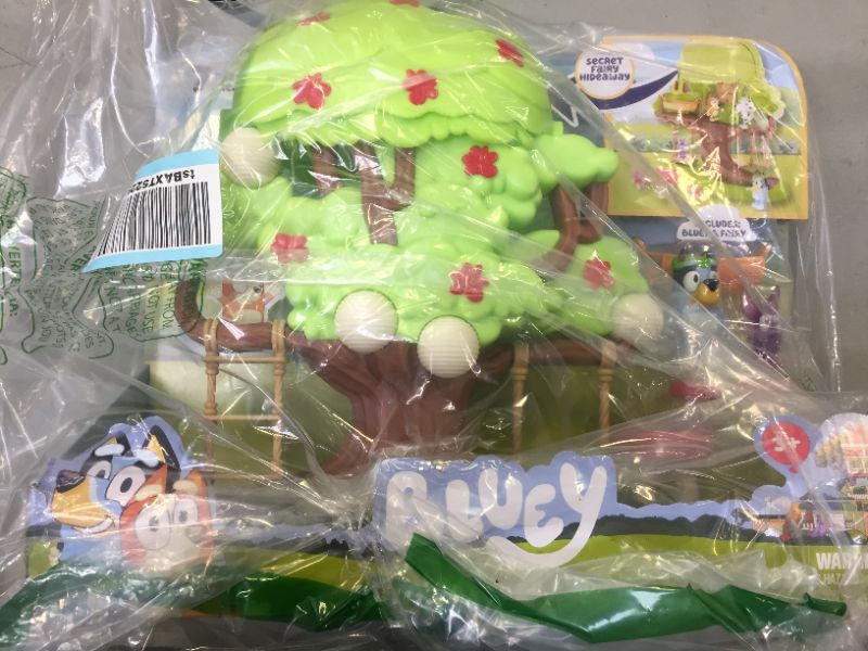 Photo 2 of Bluey Tree Playset with Secret Hideaway, Flower Crown and Fairy Figures and Accessories