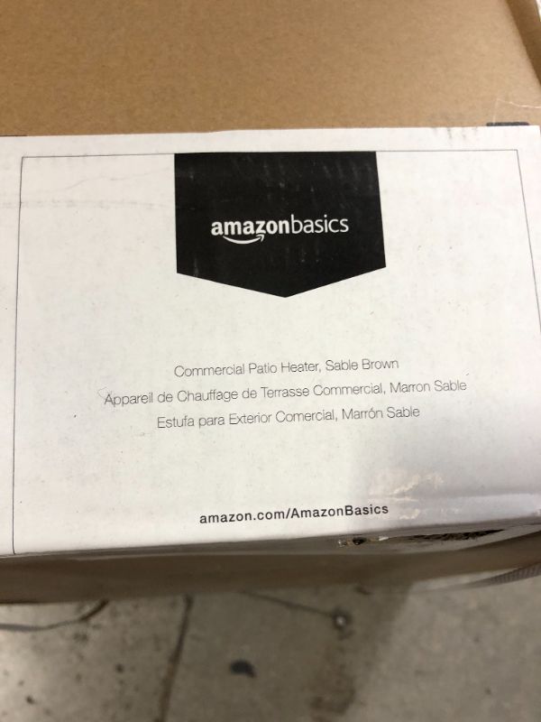 Photo 3 of AmazonBasics Commercial Outdoor Patio Heater, Sable Brown***FACTORY SEALED****