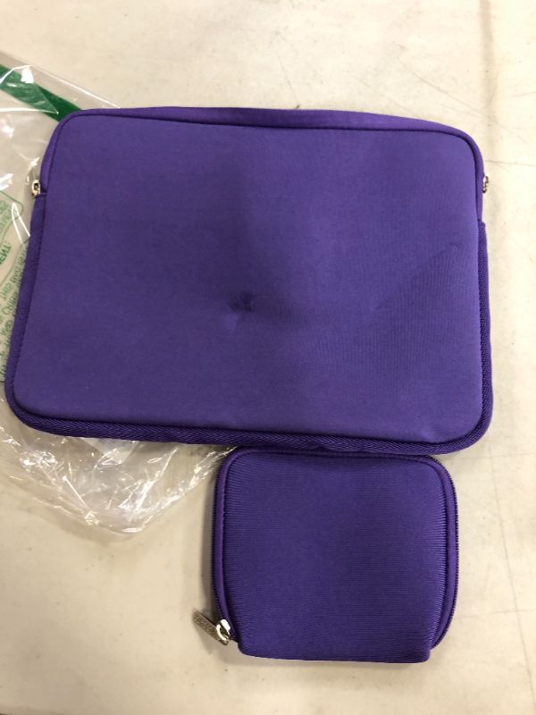Photo 1 of MOSISO Laptop Sleeve Compatible with MacBook Air 13 inch M2 A2681 M1 A2337 A2179 A1932 2023-2018/Pro 13 M2 M1 A2338 A2251 A2289 A2159 A1989 A1706 A1708, Neoprene Bag with Small Case, Ultra Violet 13-inch Ultra Violet