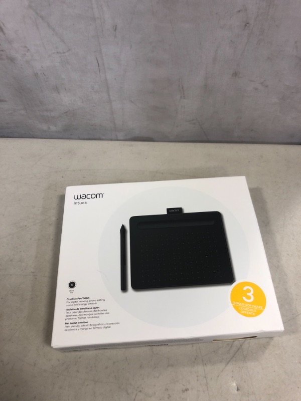 Photo 2 of Wacom Intuos Small Graphics Drawing Tablet, includes Training & Software; 4 Customizable ExpressKeys Compatible With Chromebook Mac Android & Windows, drawing, photo/video editing, design & education Black Small Tablet
