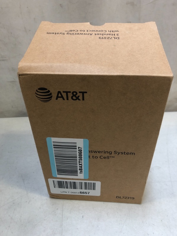 Photo 3 of AT&T Expandable Cordless Phone System Answering Machine 3 Handsets Bluetooth Dl72319