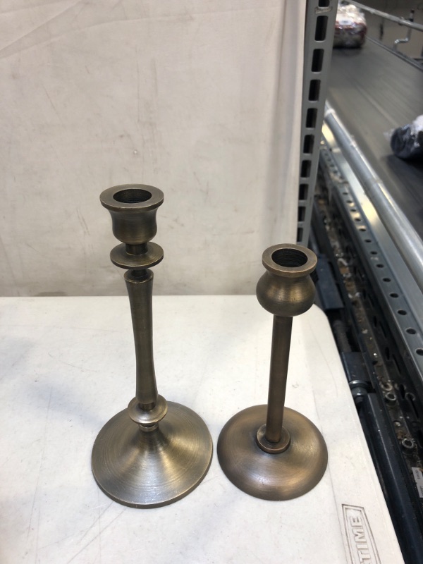 Photo 2 of  Brass Taper Candle Holders
