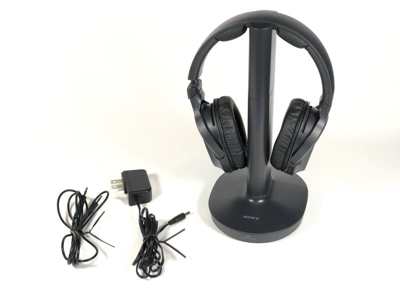 Photo 1 of Sony WH-RF400R + TMR-RF995R Over the Ear Headset + Charging Base (UNABLE TO TEST)
