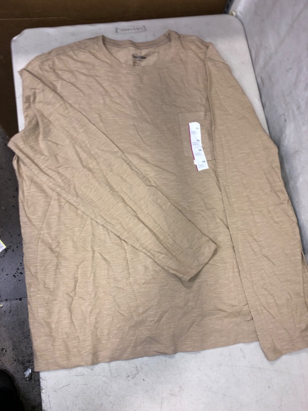 Photo 1 of GOOD FELLOW LONG SLEEVE STANDARD FIT TAN