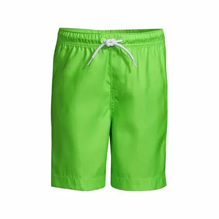 Photo 1 of Boys 10-20 Lands' End Solid Swim Trunks in Husky, Boy's, Size: XL HUSKY, Green