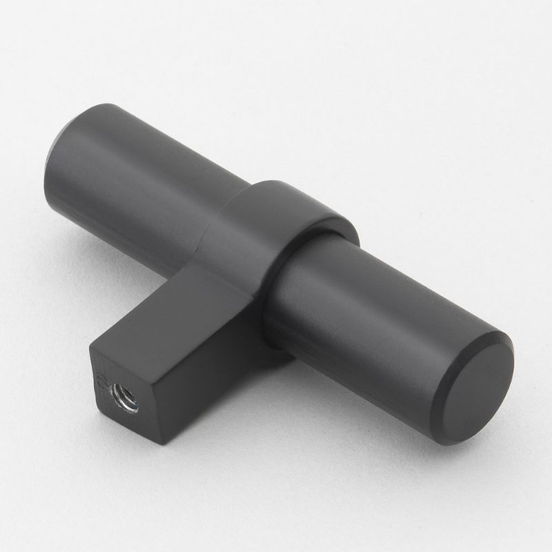 Photo 1 of 30 PACK OF 2-1/4 European Matte Black Solid Steel Cabinet T-Bar Knob - 4002-T-MB