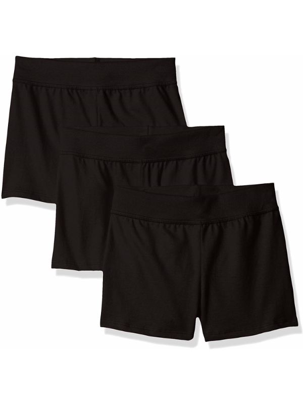 Photo 1 of Hanes Girls Jersey Shorts 3-Pack Sizes M
