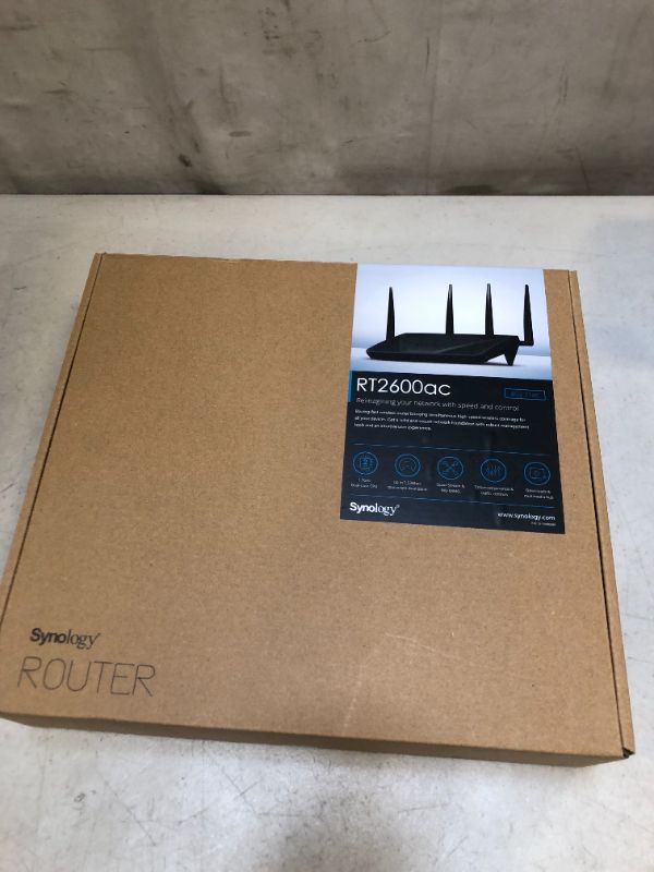 Photo 1 of Synology RT2600ac – 4x4 dual-band Gigabit Wi-Fi router, MU-MIMO, powerful parental controls, Threat Prevention, bandwidth management, VPN, expandable coverage with mesh Wi-Fi